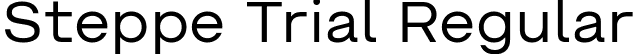 Steppe Trial Regular font - SteppeTrial-Regular.ttf