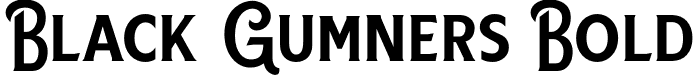 Black Gumners Bold font - black-gumners.otf