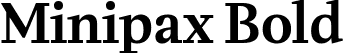 Minipax Bold font - Minipax-SemiBold.ttf