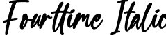 Fourttime Italic font - Fourttime-Italic.otf