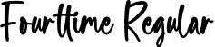 Fourttime Regular font - Fourttime.otf