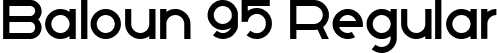 Baloun 95 Regular font - baloun95-geometric-sans.ttf