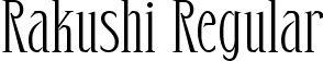 Rakushi Regular font - rakushi-regular.ttf
