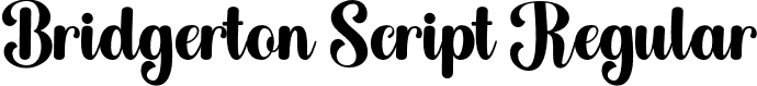 Bridgerton Script Regular font - Bridgerton Script.otf