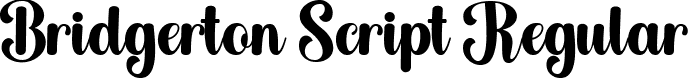 Bridgerton Script Regular font - Bridgerton Script.ttf