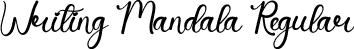 Writing Mandala Regular font - Writing-Mandala.otf