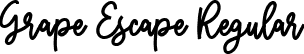 Grape Escape Regular font - Grape-Escape.otf