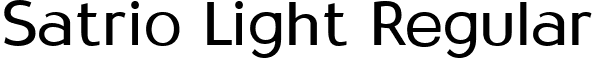 Satrio Light Regular font - Satrio Light.ttf