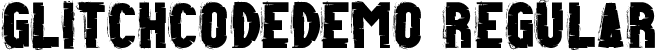 GlitchCodeDemo Regular font - GlitchCodeDemoRegular.ttf