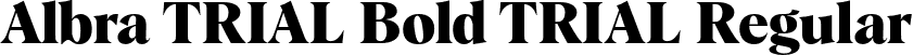 Albra TRIAL Bold TRIAL Regular font - AlbraTRIAL-Bold.otf