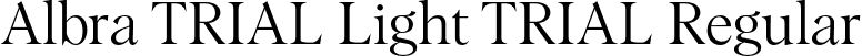 Albra TRIAL Light TRIAL Regular font - AlbraTRIAL-Light.otf