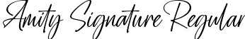 Amity Signature Regular font - amity-signature.ttf