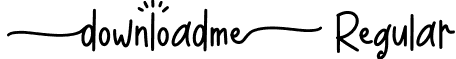 downloadme Regular font - downloadme.ttf