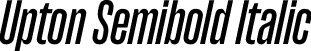 Upton Semibold Italic font - Upton-SemiboldItalic.otf