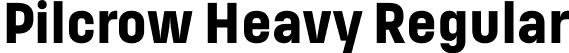Pilcrow Heavy Regular font - Pilcrow-Heavy.otf