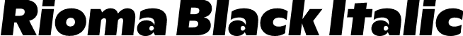 Rioma Black Italic font - Rioma-BlackItalic.otf