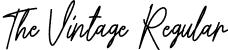 The Vintage Regular font - The-Vintage.otf