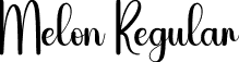 Melon Regular font - Melon.otf