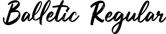 Balletic Regular font - Balletic.otf