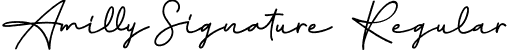 Amilly Signature Regular font - amilly-signature.otf