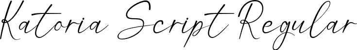 Katoria Script Regular font - Katoria Script.otf