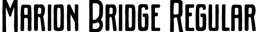 Marion Bridge Regular font - Marion Bridge.otf