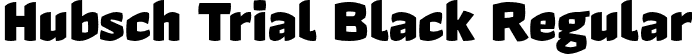 Hubsch Trial Black Regular font - HubschTrial-Black.otf