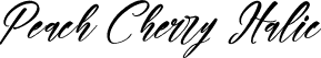 Peach Cherry Italic font - Peach-Cherry-Italic.otf