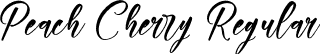 Peach Cherry Regular font - Peach-Cherry.otf