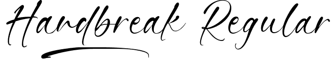 Handbreak Regular font - Handbreak-MVjrn.ttf