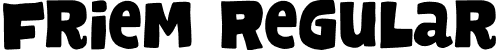 Friem Regular font - friem-regular.otf