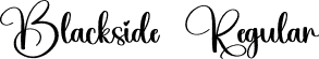 Blackside Regular font - Blackside.otf