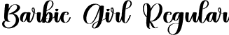 Barbie Girl Regular font - Barbie-Girl.otf