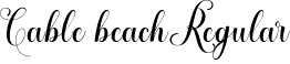 Cable beach Regular font - cable-beach.ttf