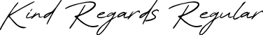 Kind Regards Regular font - kindregards-x3285.otf