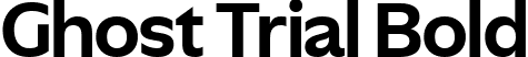 Ghost Trial Bold font - GhostTRIAL-Bold.ttf