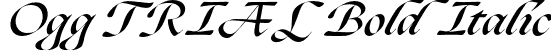 Ogg TRIAL Bold Italic font - Ogg-BoldItalic.otf