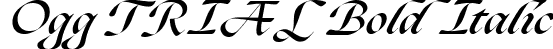 Ogg TRIAL Bold Italic font - Ogg-BoldItalic.ttf