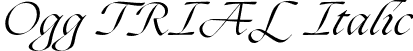 Ogg TRIAL Italic font - Ogg-RegularItalic.otf