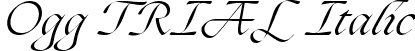 Ogg TRIAL Italic font - Ogg-RegularItalic.ttf
