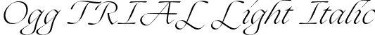 Ogg TRIAL Light Italic font - Ogg-LightItalic.otf