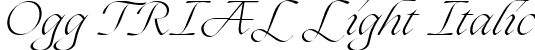 Ogg TRIAL Light Italic font - Ogg-LightItalic.ttf