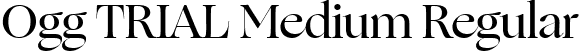 Ogg TRIAL Medium Regular font - Ogg-Medium.ttf