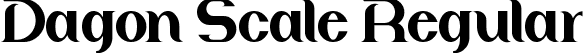 Dagon Scale Regular font - DagonScale.ttf