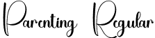 Parenting Regular font - Parenting.otf