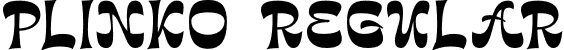 Plinko Regular font - Plinko.otf