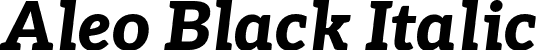 Aleo Black Italic font - Aleo-BlackItalic.otf