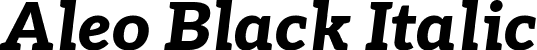 Aleo Black Italic font - Aleo-BlackItalic.ttf