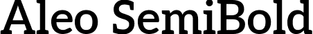 Aleo SemiBold font - Aleo-SemiBold.ttf