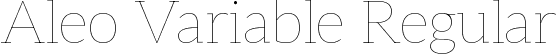 Aleo Variable Regular font - AleoVariableGX.ttf